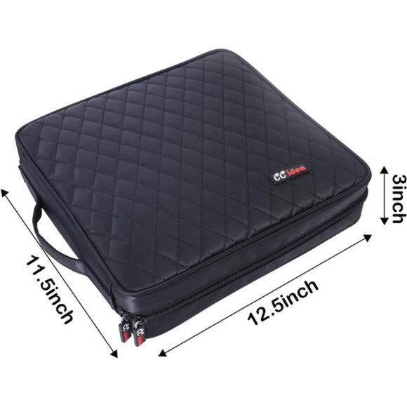 CCidea 200 Capacity CD/DVD Case Holder Portable Wallet Disc Storage Binder - Picture 5 of 7